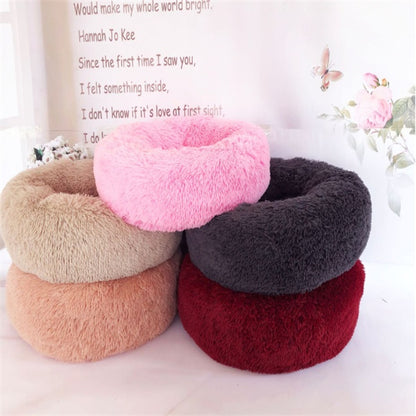 Round Long Hairy Autumn And Winter Nest Pad Cat Mattress