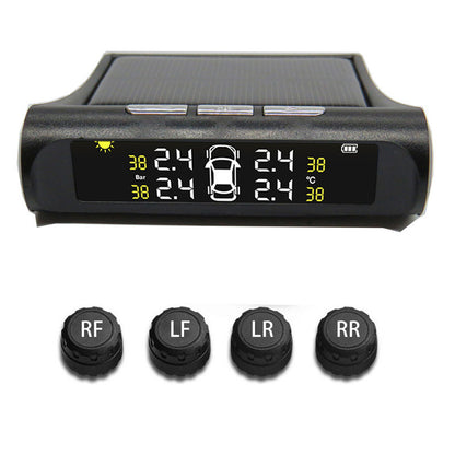 🛻Solar Wireless Tire Pressure Monitor TPMS Tire Pressure Monitoring System🛞🛻