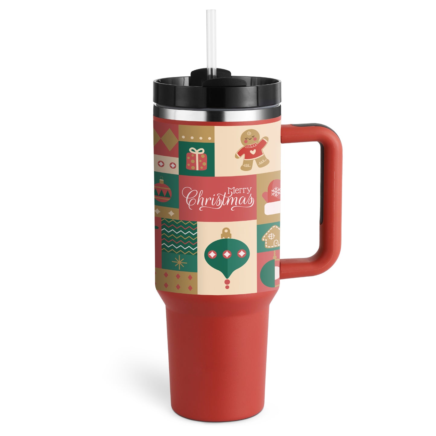 40 Oz Tumbler - xmass, one color, print color