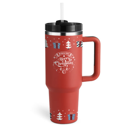 40 Oz Tumbler - xmass, one color, print color