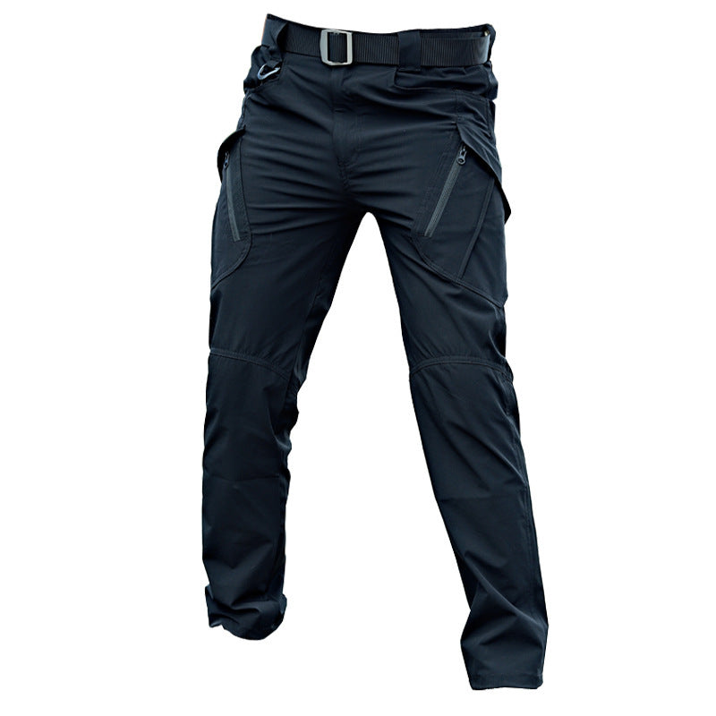 👖Men's Flex Ripstop Tactical Pants, Water Resistant Stretch Cargo Pants, Lightweight EDC Hiking Work Pants