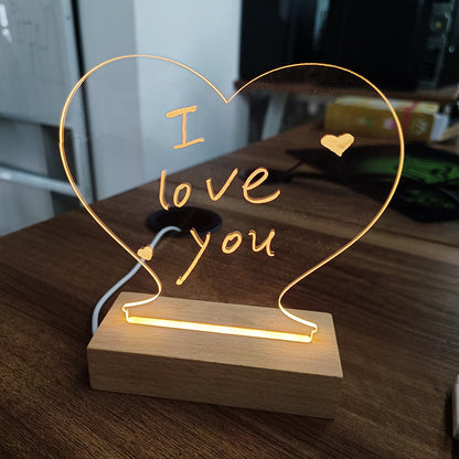 Creative Note Board Creative Led Night Light USB Message Board Holiday