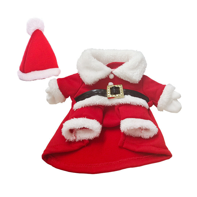 Santa Dog Costume Christmas Pet Clothes Winter Hoodie Coat Clothes for Dog Pet Clothing Chihuahua Yorkshire Poodle (XS)